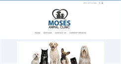 Desktop Screenshot of mosesanimalclinic.com